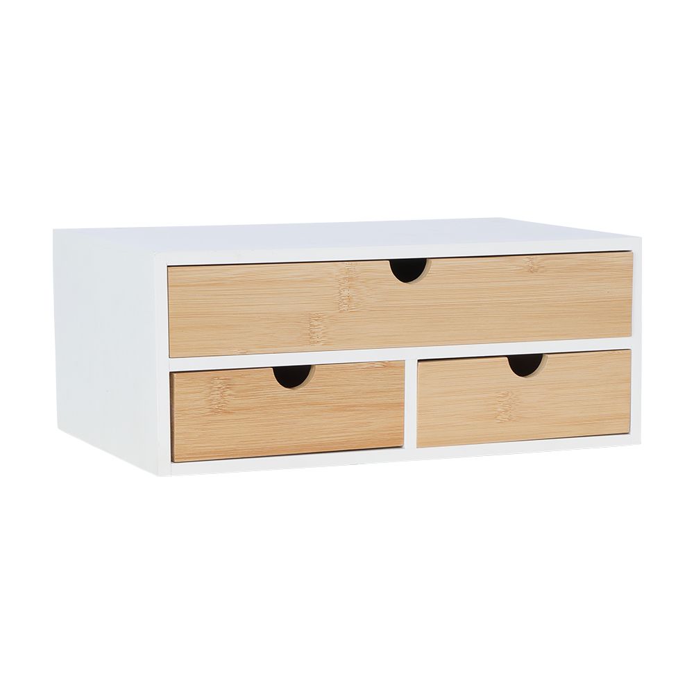 Drawer box Model Cory Size 33 x 21 cm - White/Natural
