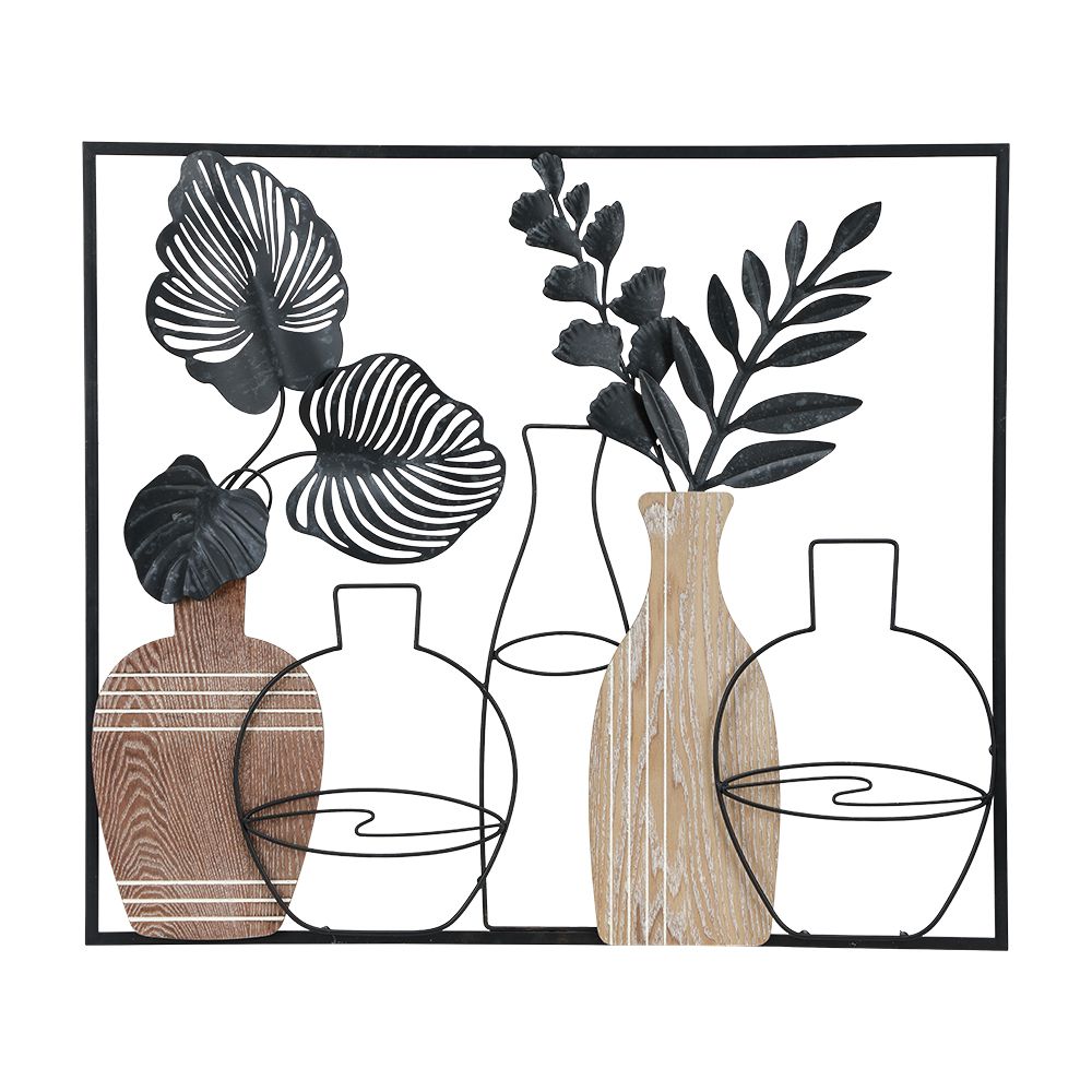 Metal Hanging Picture Model Valentia - Black/Natural