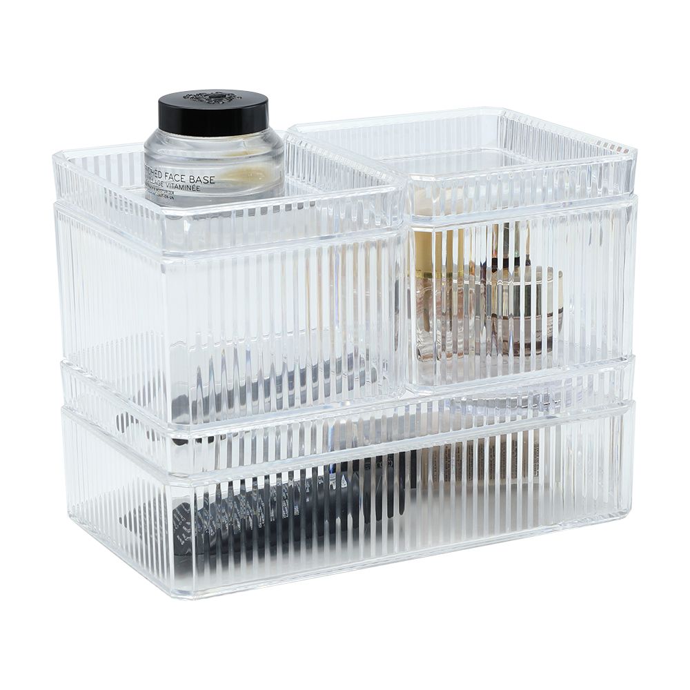 Cosmetic holder Model Wendy (6 pieces/) - transparent