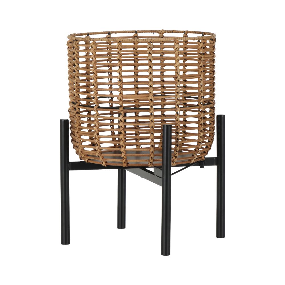 Pot with stand Model Havana Size 26 x 36 cm - Natural/black