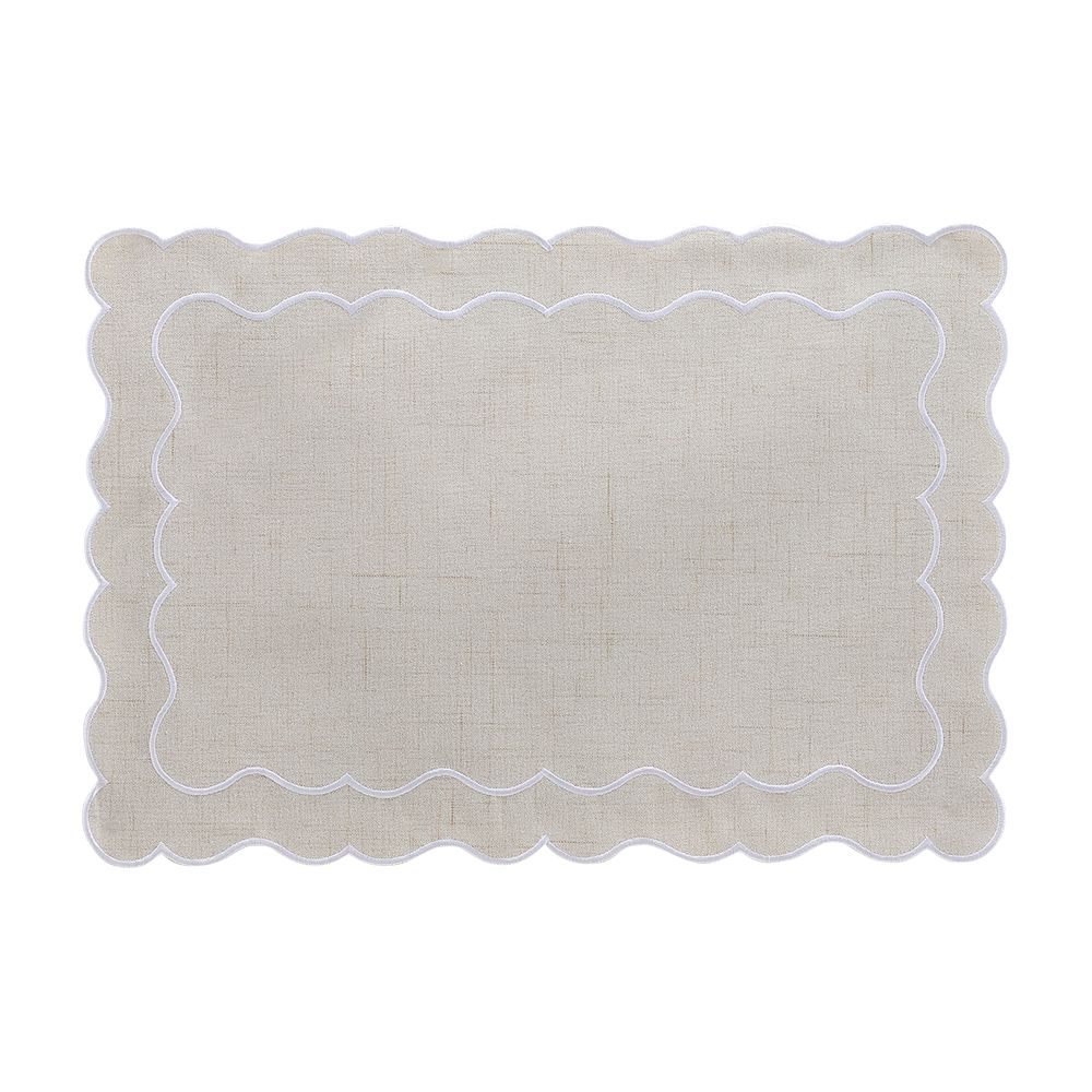 Placemat Model Voro Size 45 x 30 cm - Beige