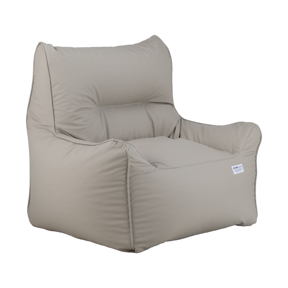 Foam beaded seat cushion 1 seater Model Modern-PR - Gray light