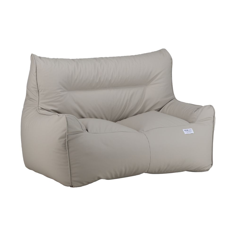 Foam beaded seat cushion, 2 seater Model, Modern-PR - Gray light