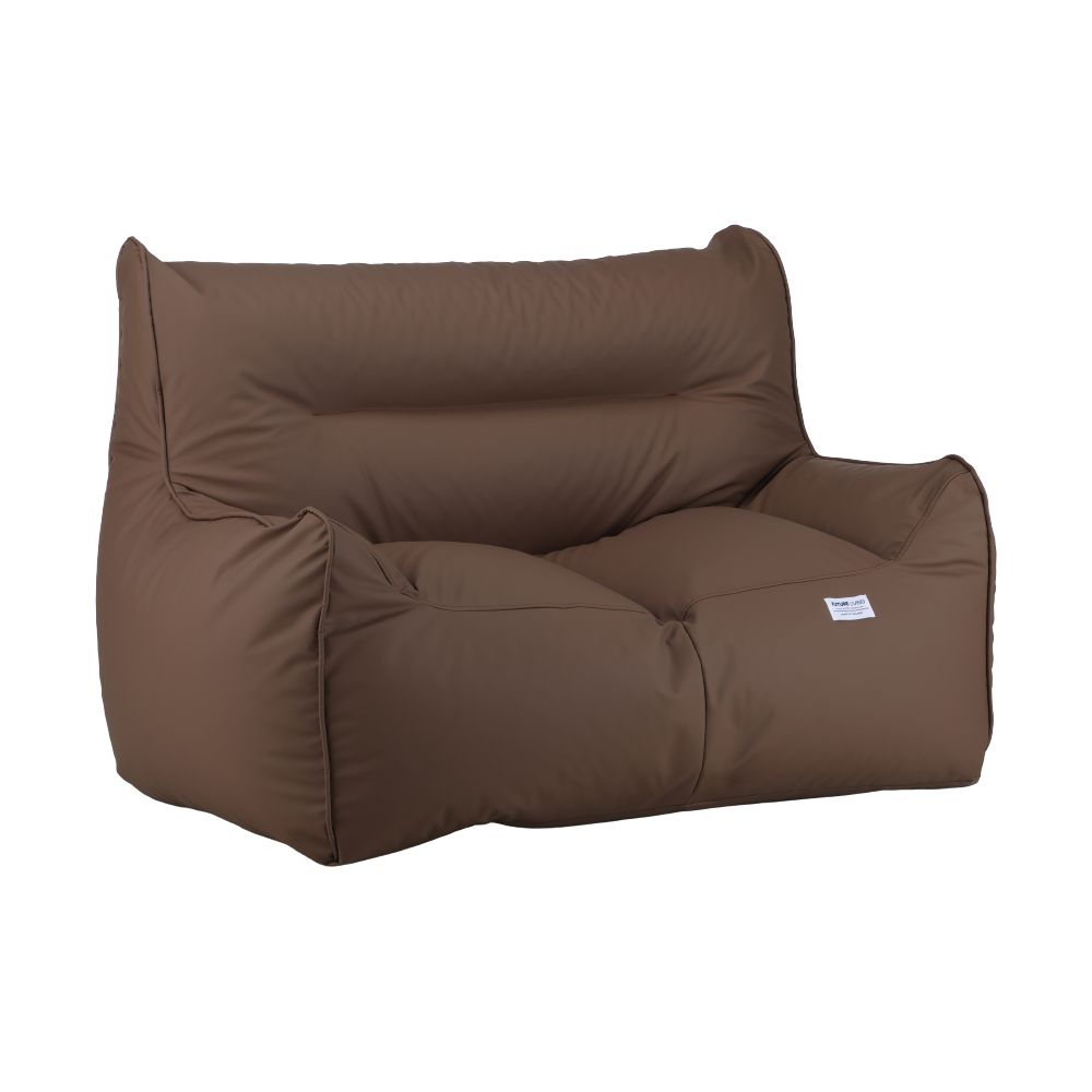 Foam beaded seat cushion, 2 seater Model Modern-PR - Brown dark