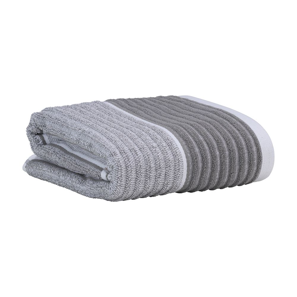 Bath towel, Classy Model, Size 27 x 54 inch - Gray