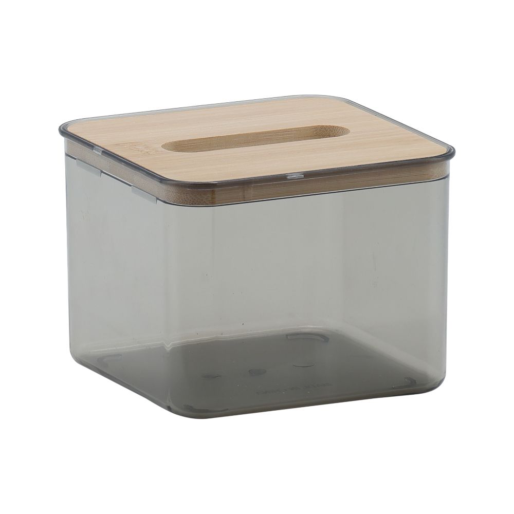 Square tissue box, Model Glennie - Brown/natural