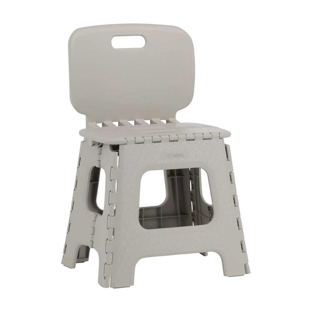 Folding chairs with backrest Model Lumo - Gray light