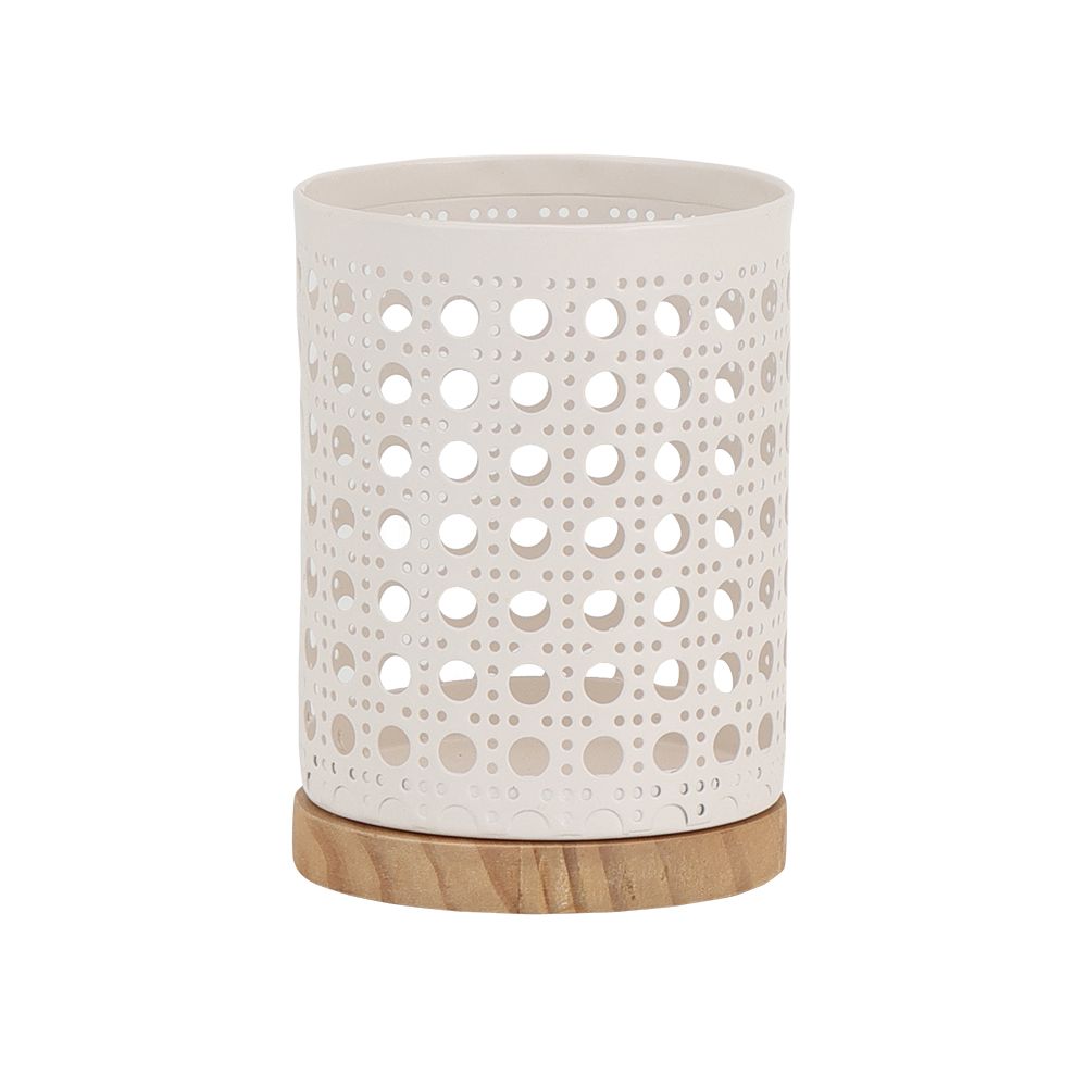 Stationery holder Model Bianca - White/natural