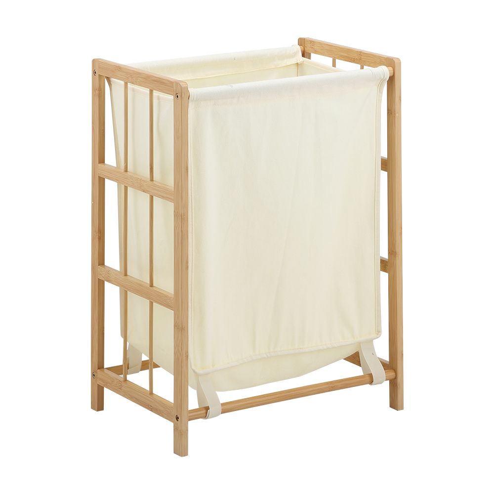 Cloth basket Model Shinka Size 45 x 30 x 60 cm - White/Natural