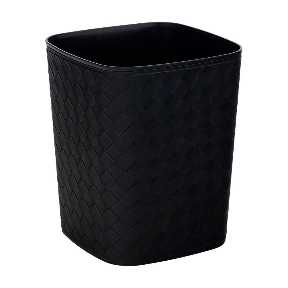 Trash bins, square shape, Model Bottini, Size 12 liters - Black