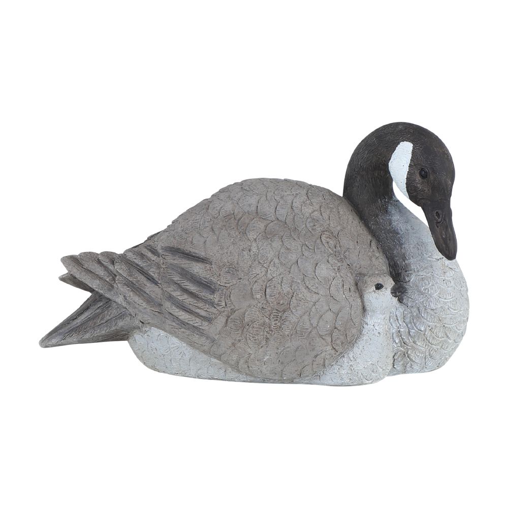 Mother and baby goose statue, Model Gusi - Gray