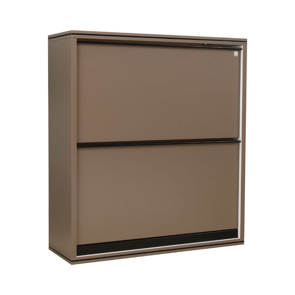 2-level shoe cabinet, King model - Brown