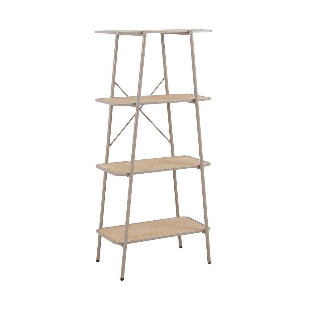 Shelving 4 levels Model Molin - Gray/Natural