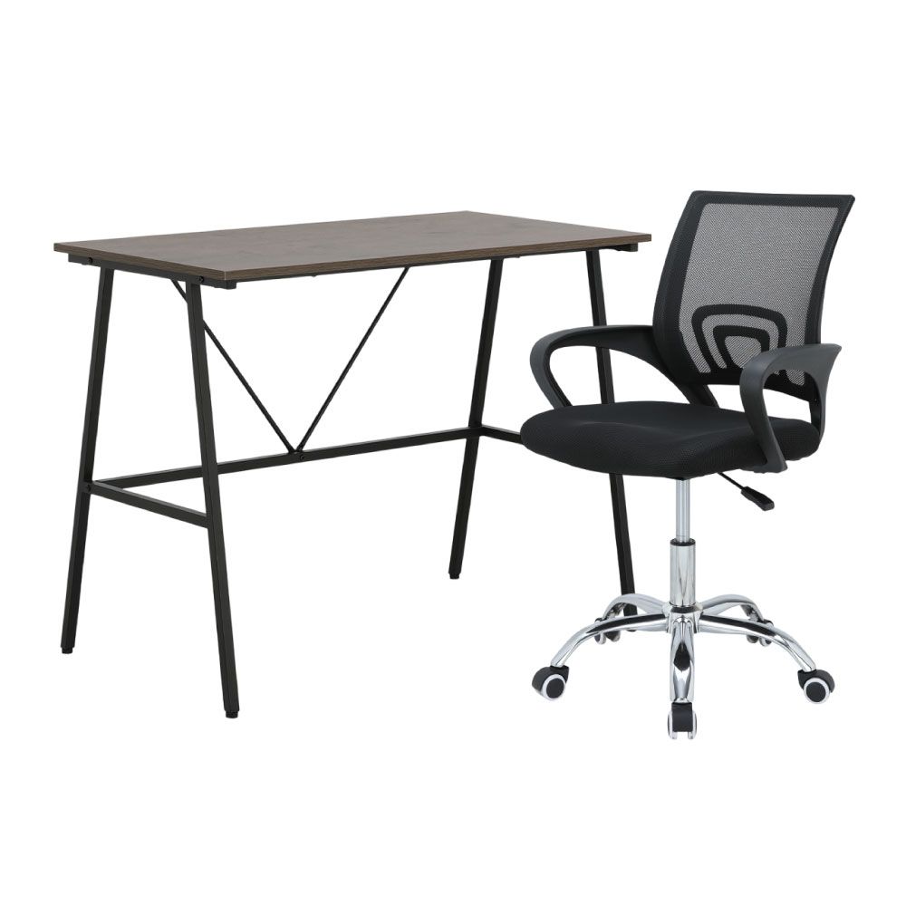Furinbox Desks Size 100 cm Model + - Brown/