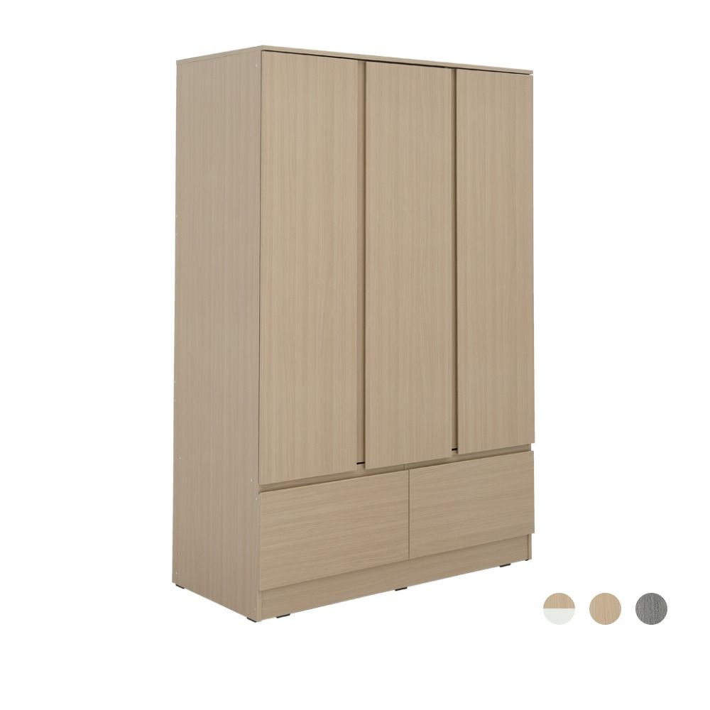 Furinbox Wardrobes 3 doors drawer Model 