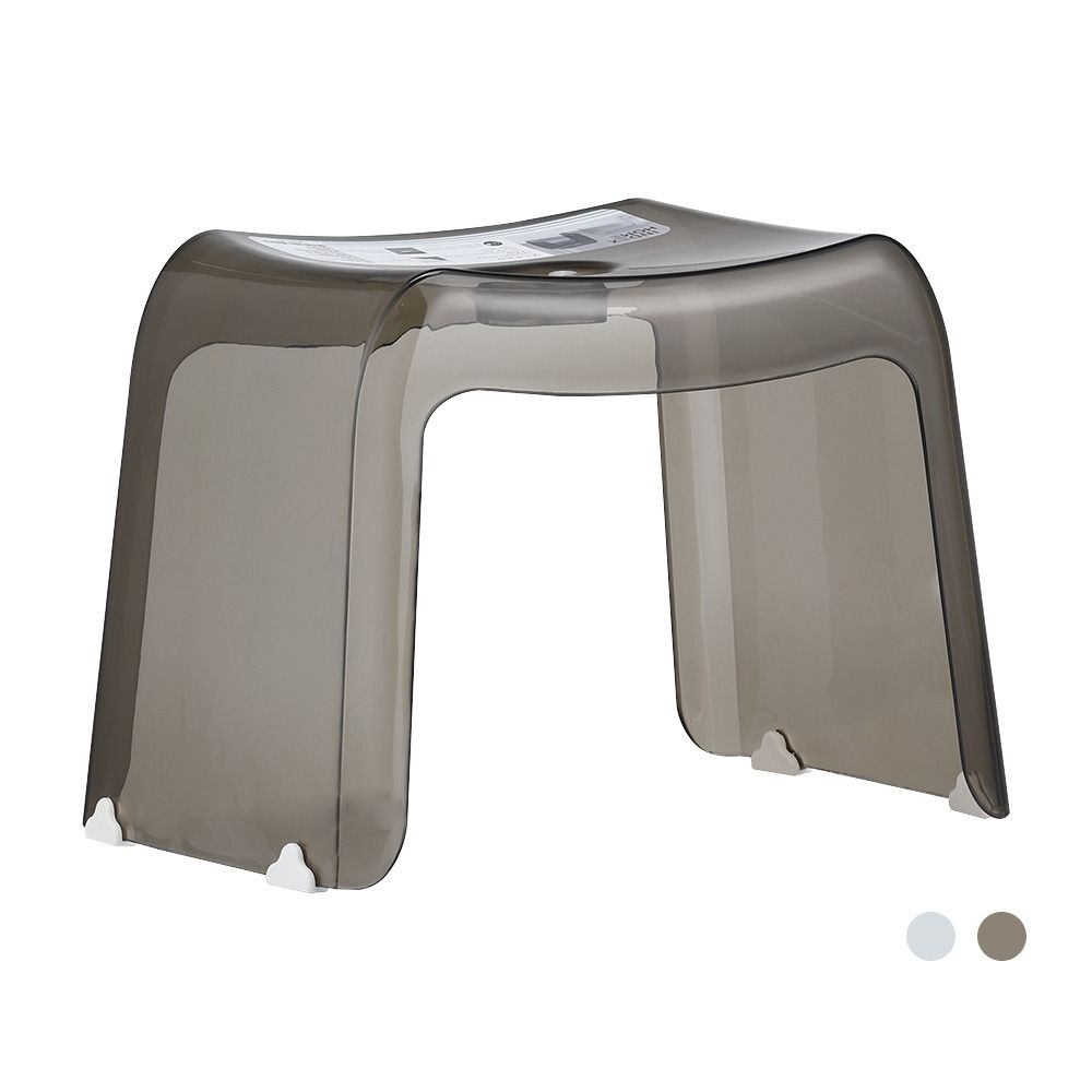 Stools plastic model clear Size 37.5 x 24.5 x 28 cm