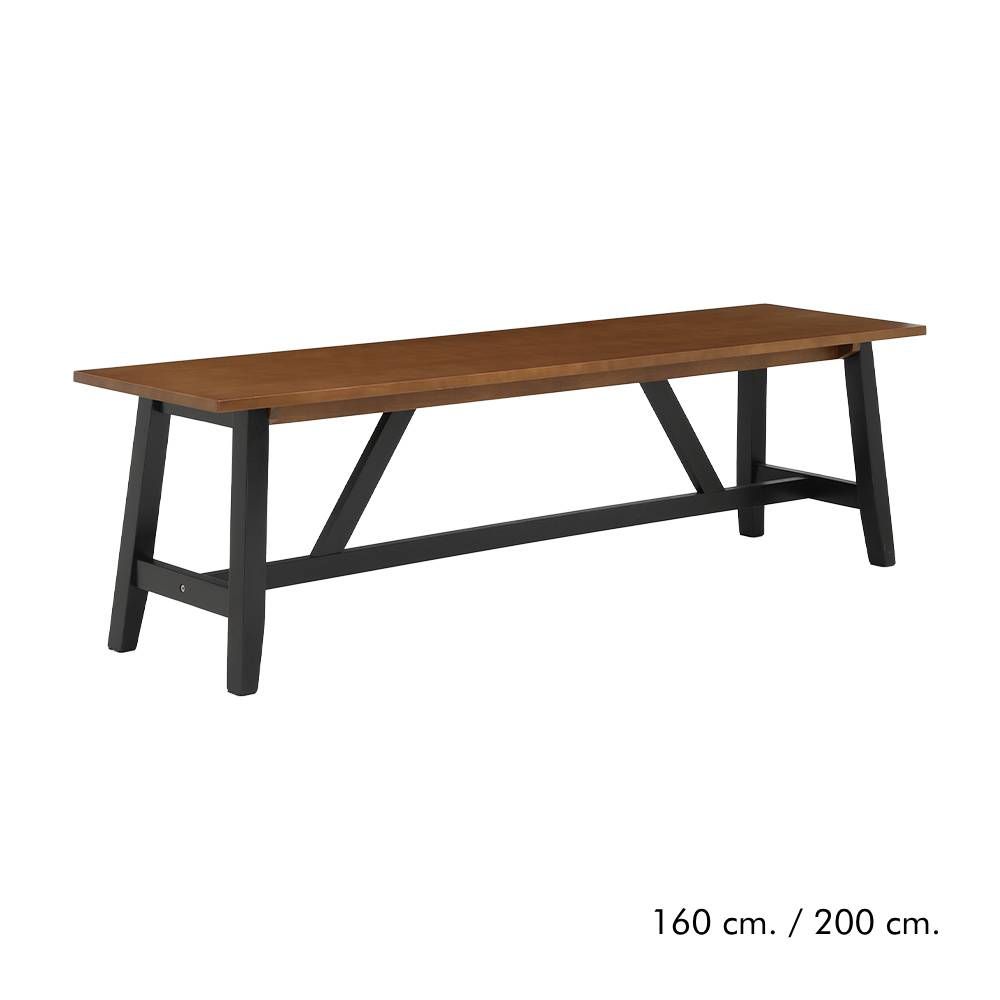 Dining bench Model Margarita - Brown/Black