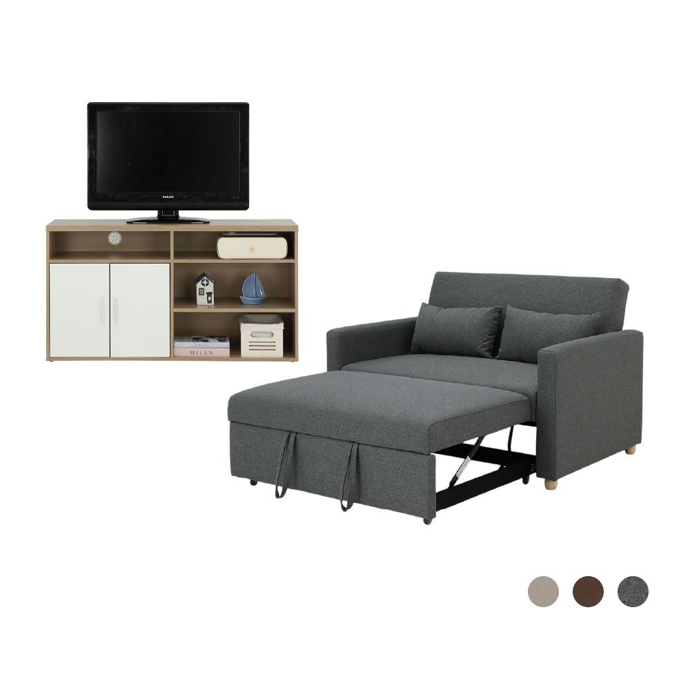 Furinbox Sofa bed 2 seater 2 doors Size 120 cm Model +