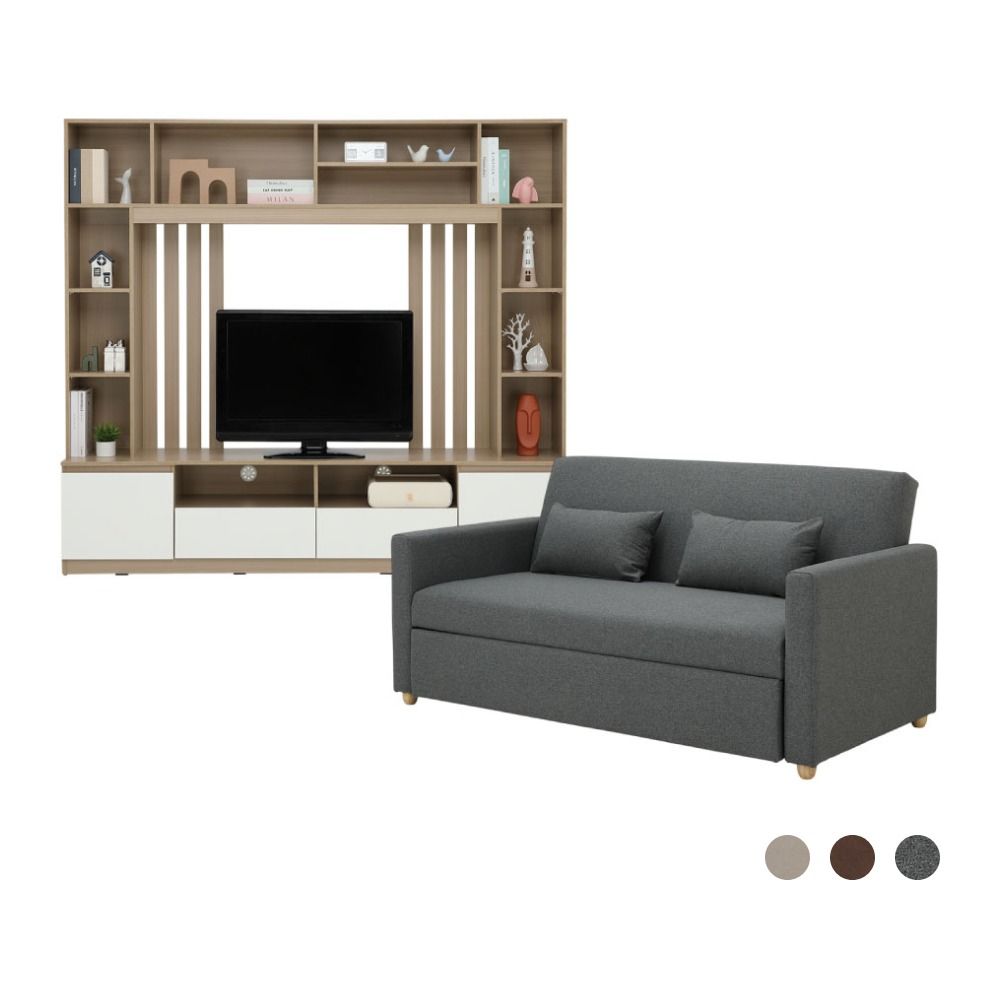 Furinbox Sofa bed 3 seater Size 200 cm Model +