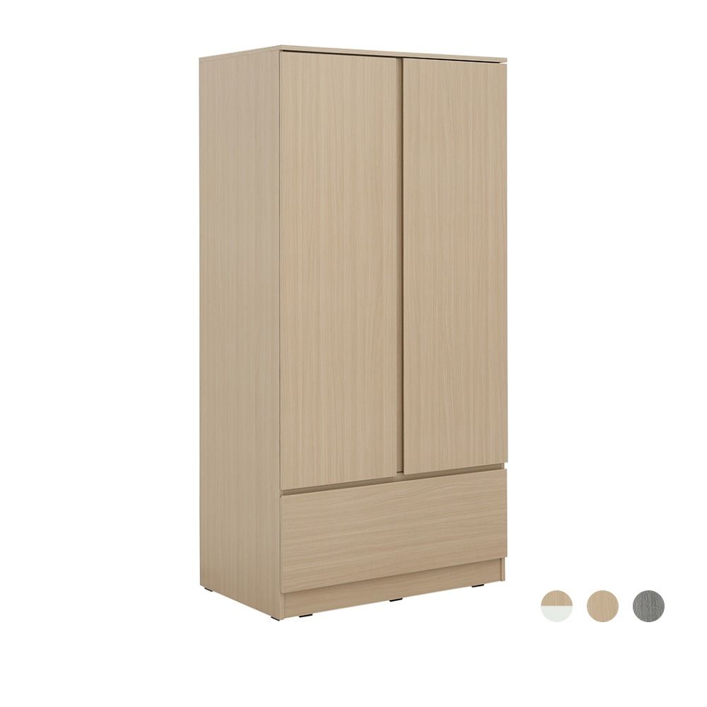 Furinbox Wardrobes 2 doors drawer Model 
