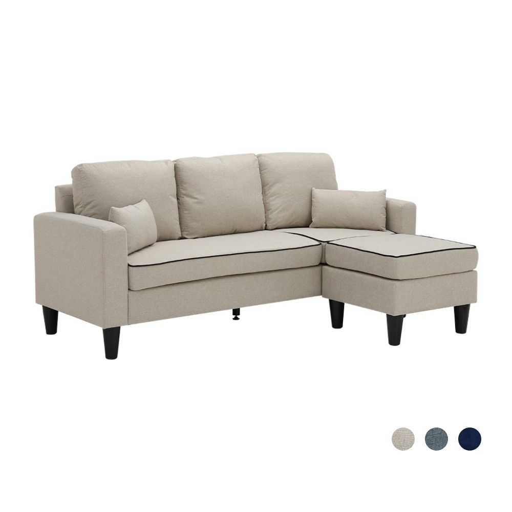 Furinbox Sofa fabric L-shape Model Luther