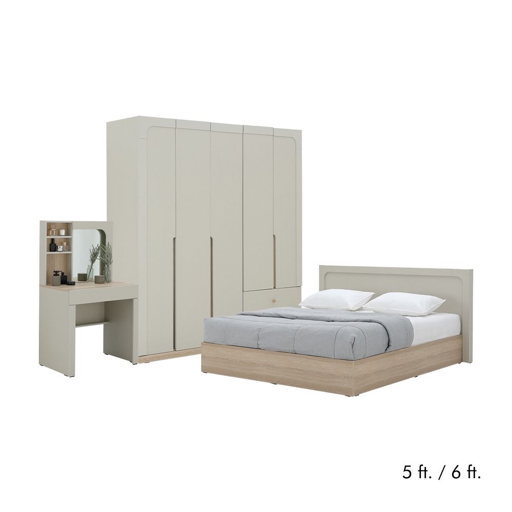 Bedroom set (, Wardrobes 5 doors, Dressing tables) - Color/doors 