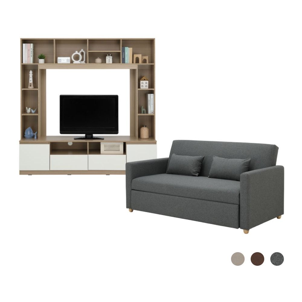 Furinbox Sofa bed 3 seater Size 180 cm Model +