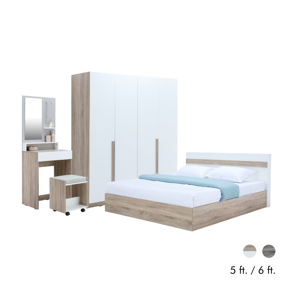 Furinbox Bedroom set (, Wardrobes 4 , Dressing tables with )