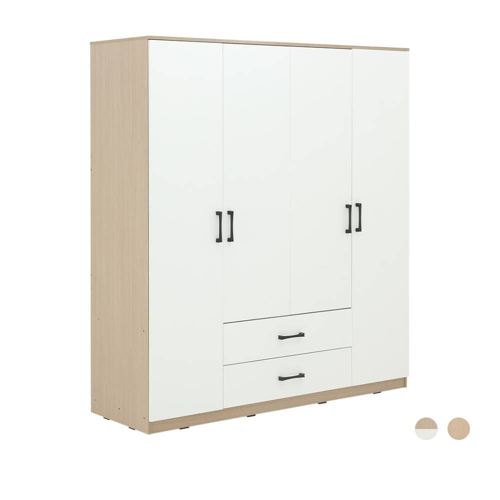 Furinbox Wardrobes 4 doors Model Size 160 cm