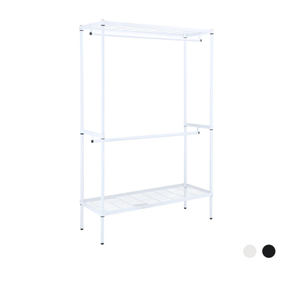 Wardrobes frame, 2 rails, wire net model, Size 120 cm