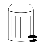 Pedal trash bins