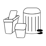 Trash bins