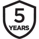 5 year warranty Icon